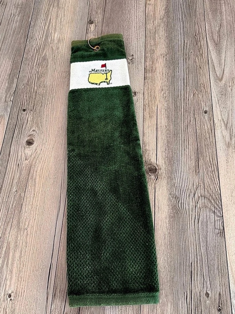 Masters Augusta National Golf Club Trifold Golf Towel Sun Bleached Made In USA